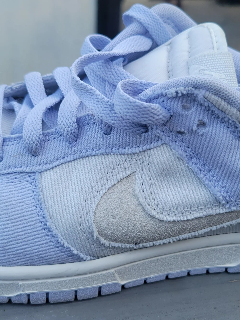 Nike Kids Light Lavender and White Low-Top Sneakers